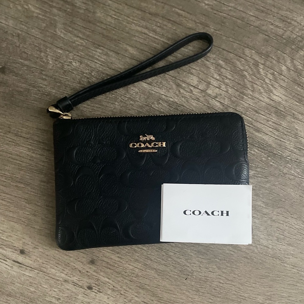 Black Coach Wristlet